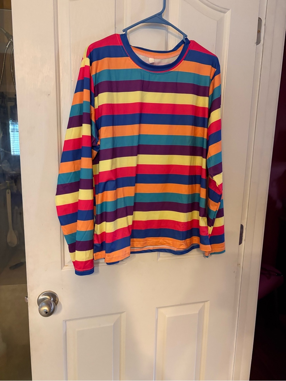 Kids Long-Sleeve Rainbow Stripe Tee - Multicolor